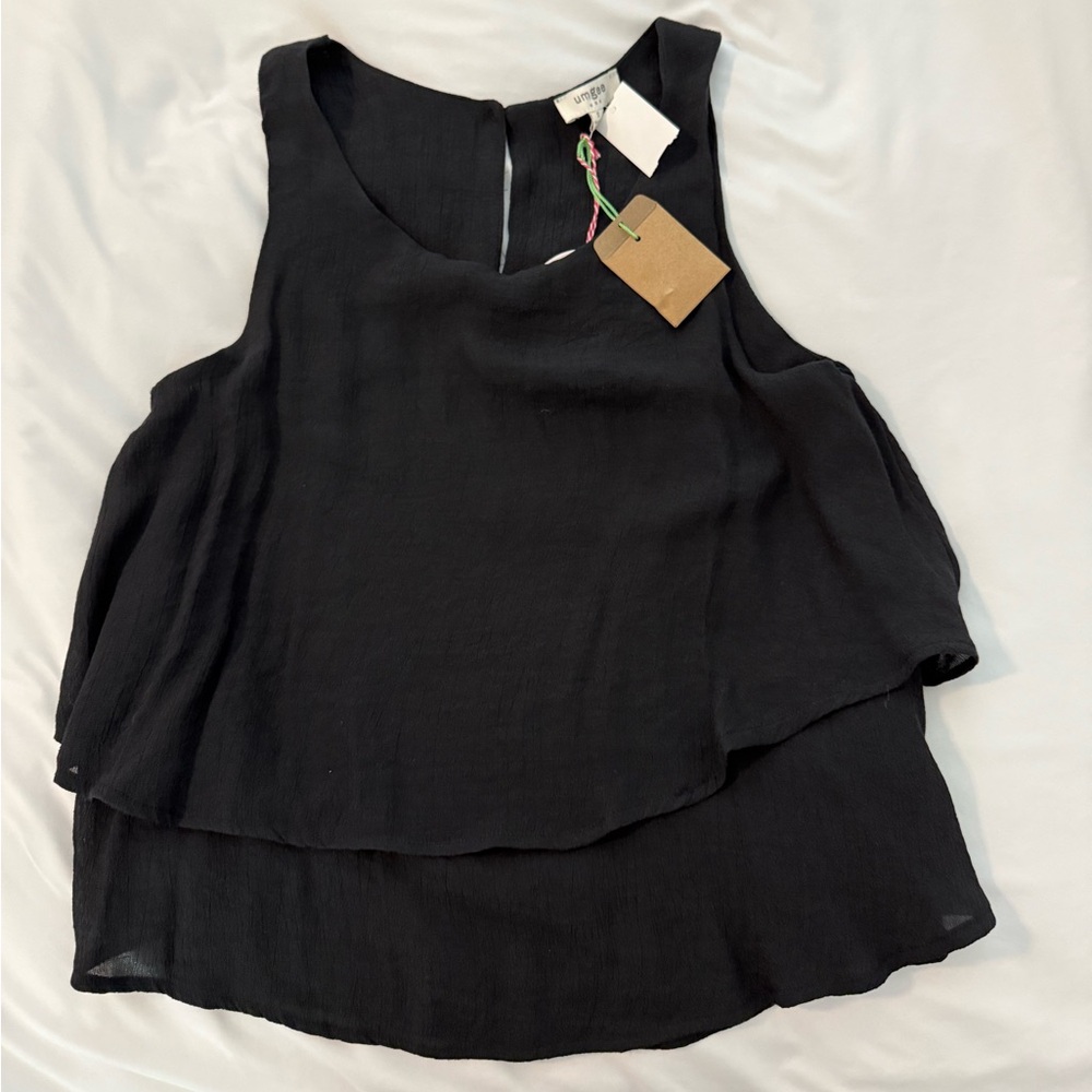 Black tank top